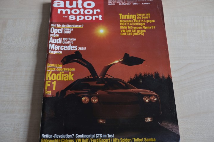 Deckblatt Auto Motor und Sport (11/1987)